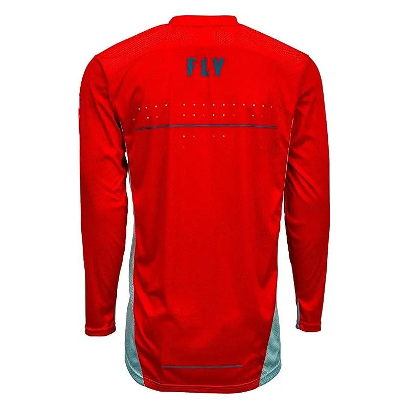 Jersey Fly Lite Motocross Enduro Mx Mtb Talla S Small (chica) Rojo/gris/azúl