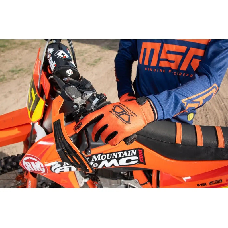 Guantes Msr Axxis Icon Talla Large ( Grande ) Originales Naranja Large/xlarge