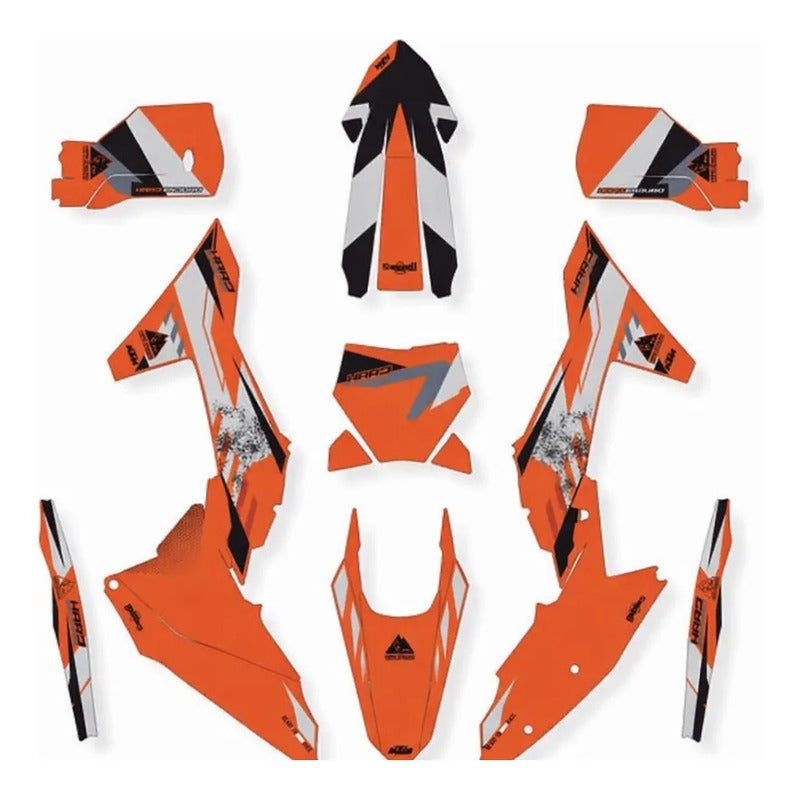Calcas Graficos Ktm Exc 350 2023 Naranja