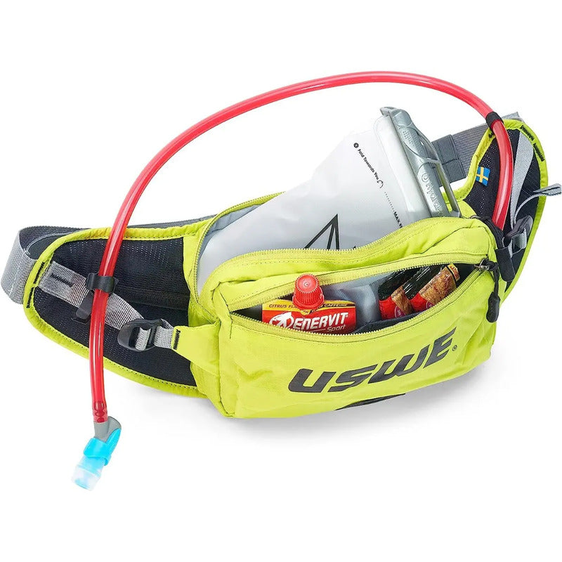 Mochila Hidratacion Uswe Zulu Hip Pack 2l Enduro Mtb Factura Amarillo