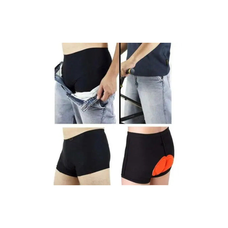 Shorts / Ropa Interior Con Protección Biker/mtb Bike 32-36 Negro Xl 32"-35"