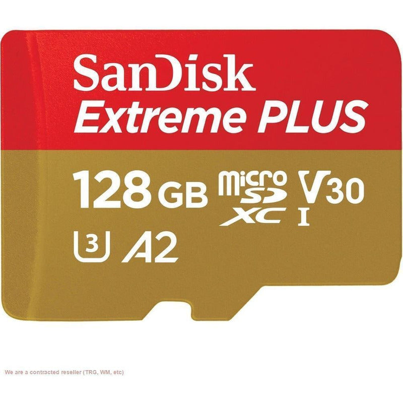 Tarjeta De Memoria Sd Sandisk Extreme Plus 128gb Con Adaptad
