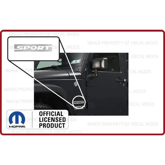 Calcas (2) Laterales Jeep Sport 2007-2018 Originales Mopar