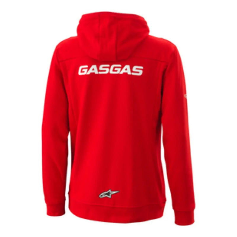 Sudadera Con Capucha Gasgas Team Zip Hoodie Xlarge Rojo Liso Large