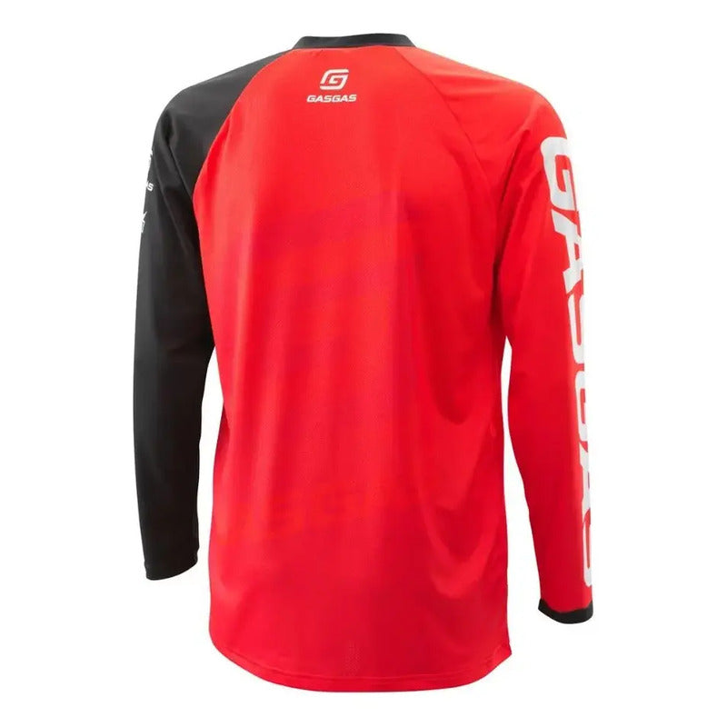 Jersey Gasgass Off Road Motocross/ Enduro Talla Large Large Rojo / Negro