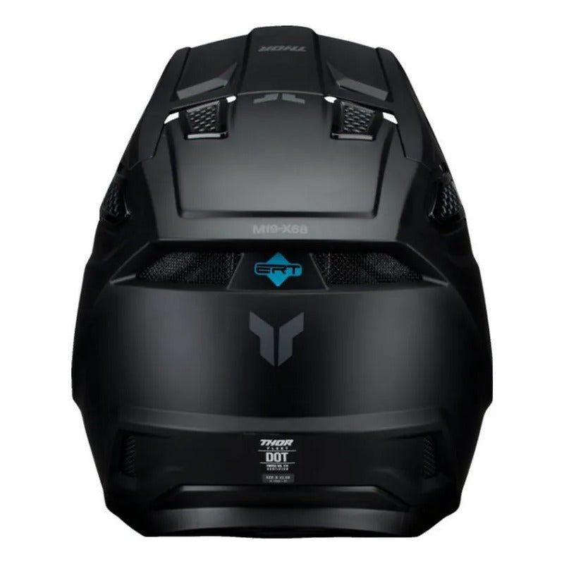 Casco Thor Fleet Motocross Enduro Tallas Negro Sólido Satinado S