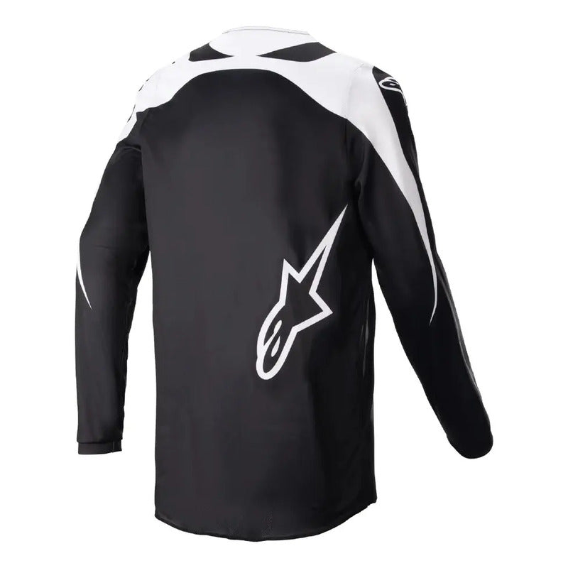 Jersey Alpinestars Fluid Narin Negro/blanco Talla Large Large Negro
