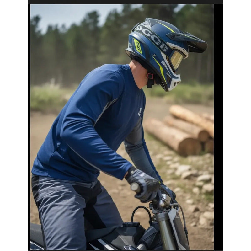 Pantalon Jersey Combo Original Husqvarna Gotland Talla 34/l G Azul