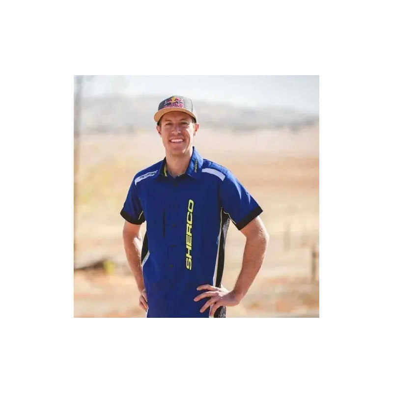 Camisa Sherco Factory Racing Pit Talla Grande (large) Azul Large (grande)