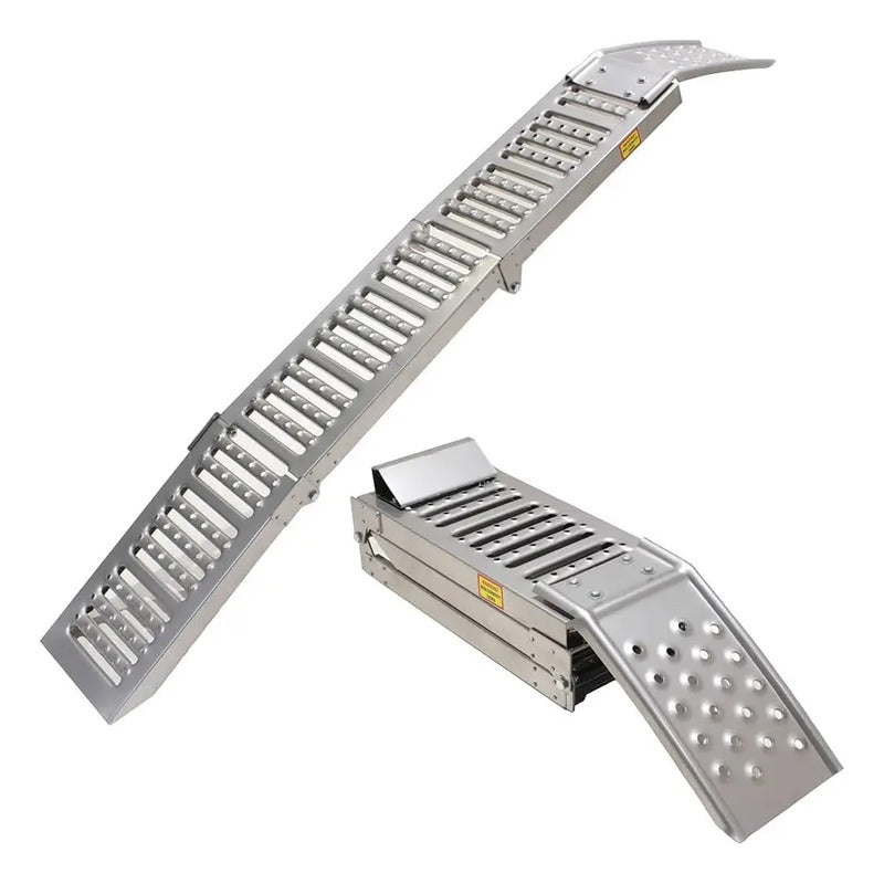 Rampa Plegable Para Motocicletas - Cuatrimotos - Vehiculos Gris