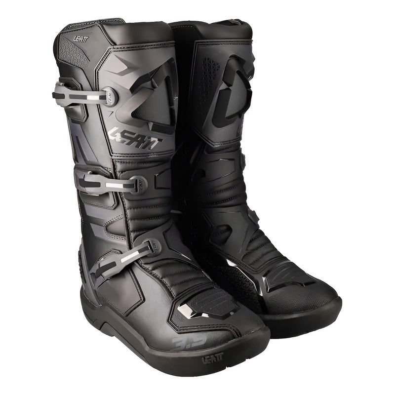 Botas Leatt 3.5 Stealth Enduro/mx/atv Color Negro Tallas
