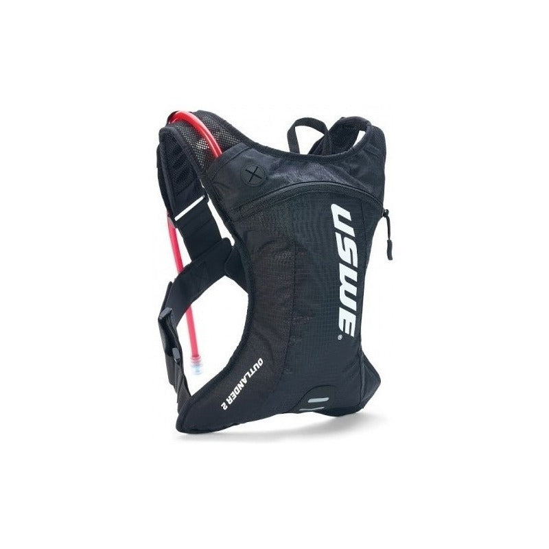 Mochila De Hidratacion Uswe Outlander 2 Carbon 1.5lt Carbon Black Poliéster