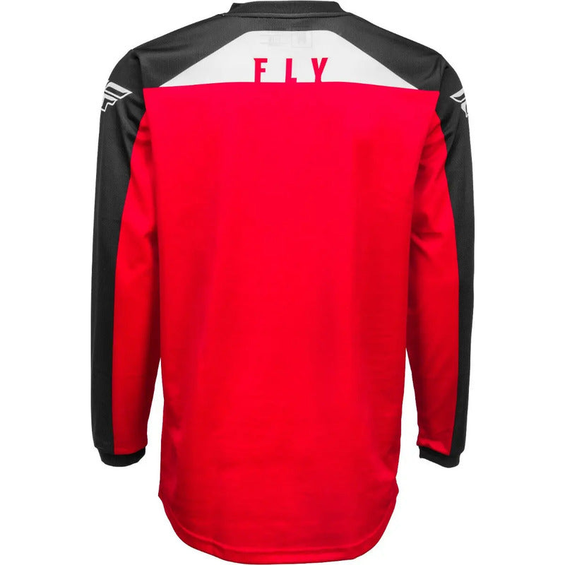 Jersey Fly Racing F-16 Motocross Enduro Mx Mtb Bmx T, Large Grande (large) Rojo/negro/blanco