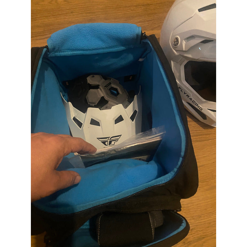 Casco Fly Racing Formula Carbon 2023 Large Remate Exhibición Blanco Carbon Large