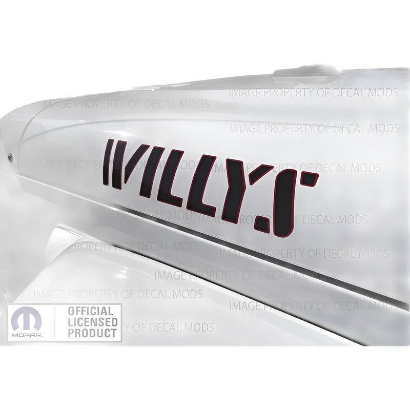 Calcas (2) Jeep Wrangler Willys 2008-2025 Rojo/negro