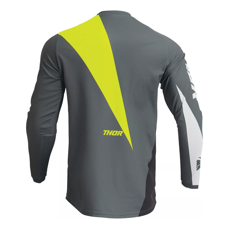 Pantalon Jersey  Combo Thor Sector Edge Gris Talla L/34 Gris / Amarillo L / 34