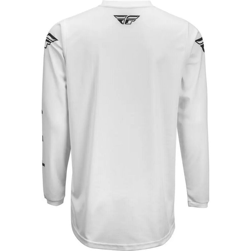 Jersey Fly Racing Universal Enduro Mx Mtb Bmx Talla Medium Mediano Blanco