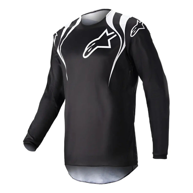 Jersey Alpinestars Fluid Narin Negro/blanco Talla Large Large Negro