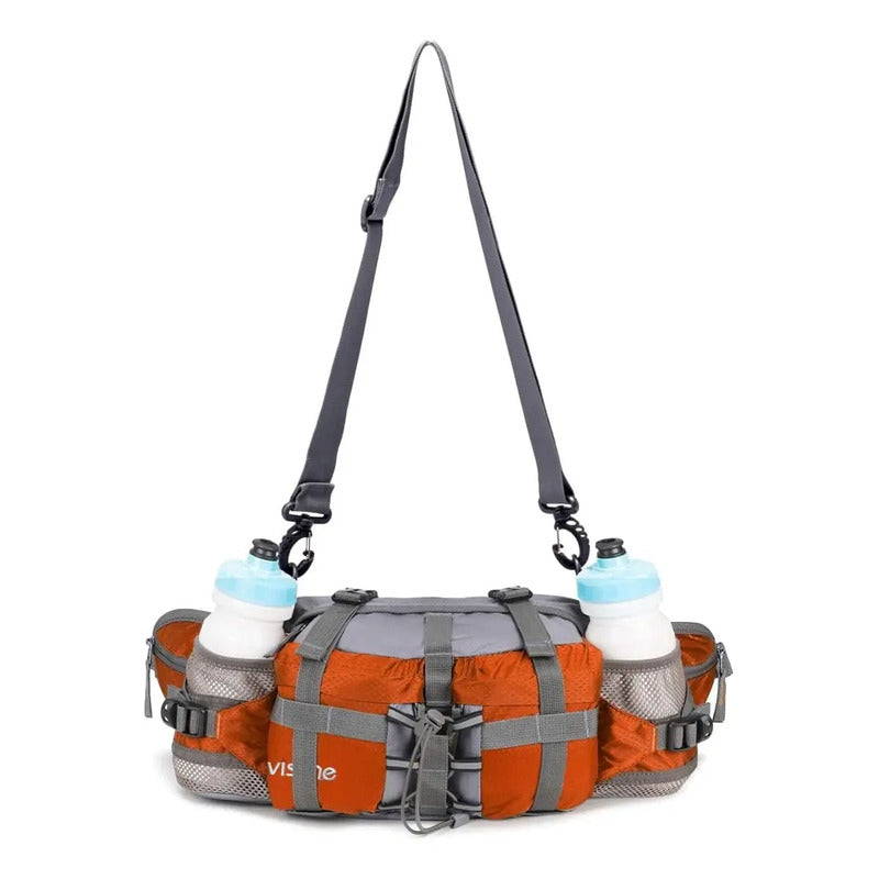 Mochila Hidratacion Hip Pack Outdoors Senderismo Mtb Ciclism Naranja