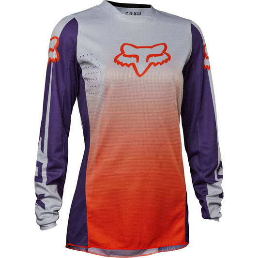 Jersey Fox 180 Leed Mx Enduro  Flo Orange Dama Talla Small Chica (small) Blanco/naranja/morado