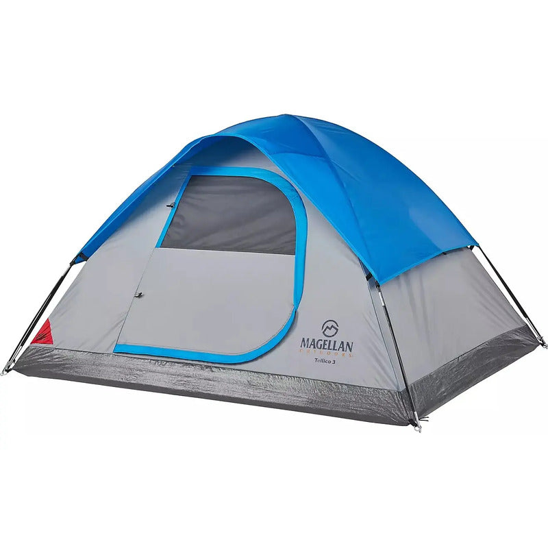 Tienda De Campaña Magellan Domo  3 Personas Calidad Azul Acero