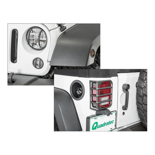 Cubre Faros Tactik 8 Pzs  Jeep Wrangler Jk 2007 A 2018 Mx