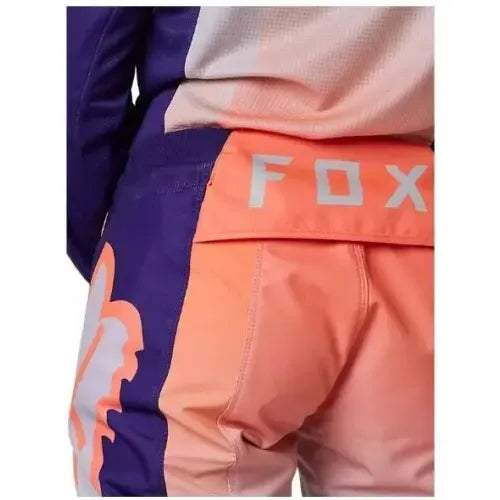 Pantalon Fox 180 Leed Mx/enduro/mtb Dama Talla 6us Naranja/morado 6us
