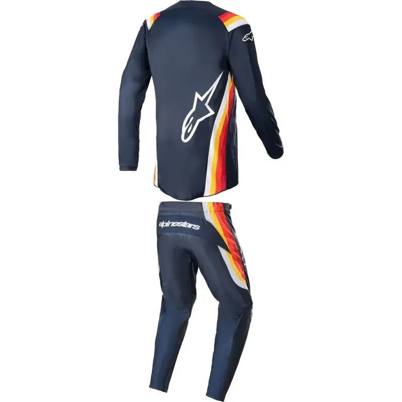 Pantalon Y Jersey Alpinestars Fluid Corsa Talla 34/large Naranja / Azúl Marino 34 / Large