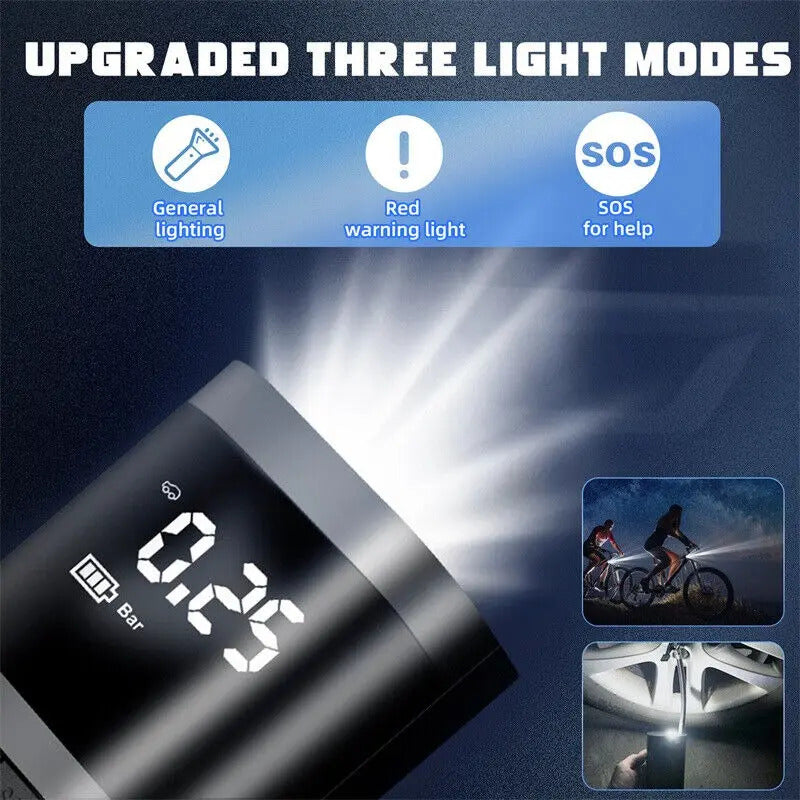 Compresor De Aire Digital Portatil Inflador De Llantas 160ps