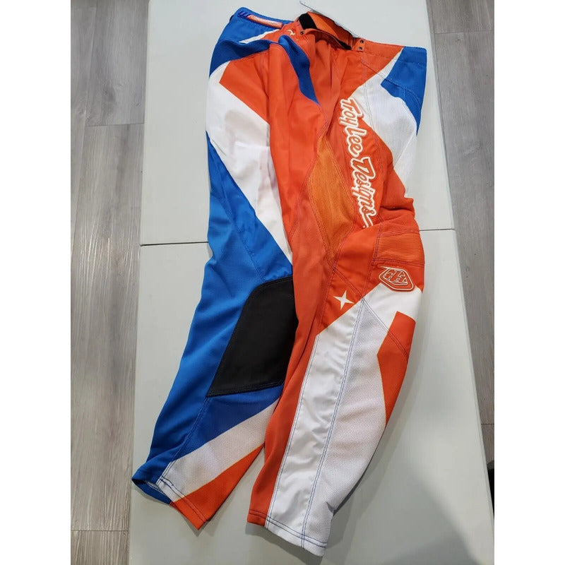 Pantalon Ktm/troy Lee Designs Pro Se Talla 34 Naranja