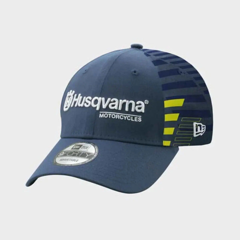 Gorra Husqvarna Genuina Modelo Team Curved Ajustable Azul Adulto Ajustable