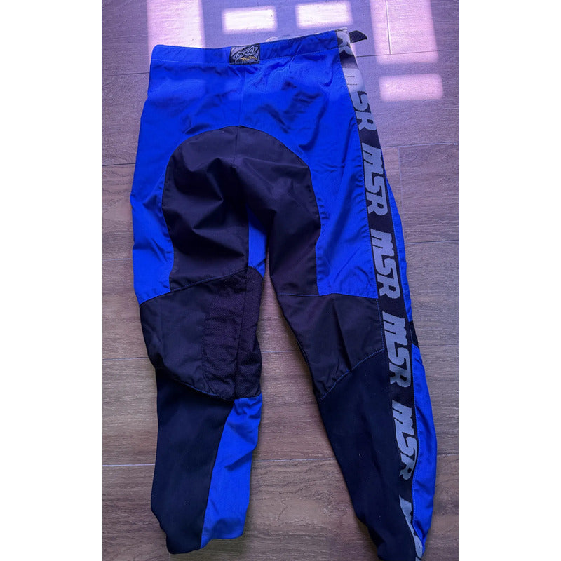 Pantalon Msr Racing Enduro Motocross Talla Large Azul 36