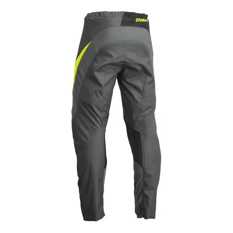 Pantalon Thor Sector Edge Gris Mx/enduro Talla 34 Gris / Amarillo 34 / L