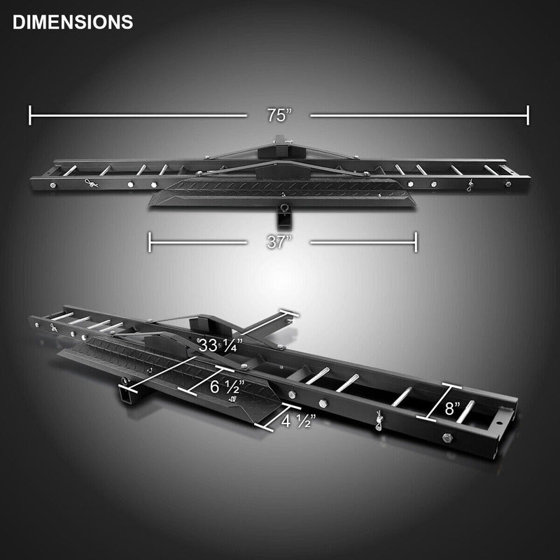 Motocicleta Scooter Dirtbike Carrier Transp. Acero Con Rampa