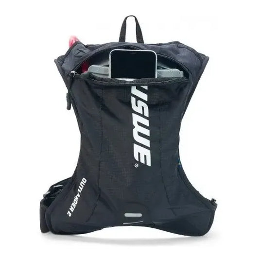 Mochila De Hidratacion Uswe Outlander 2 Carbon 1.5lt Carbon Black Poliéster