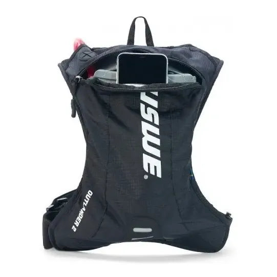 Mochila De Hidratacion Uswe Outlander 2 Carbon 1.5lt Carbon Black Poliéster