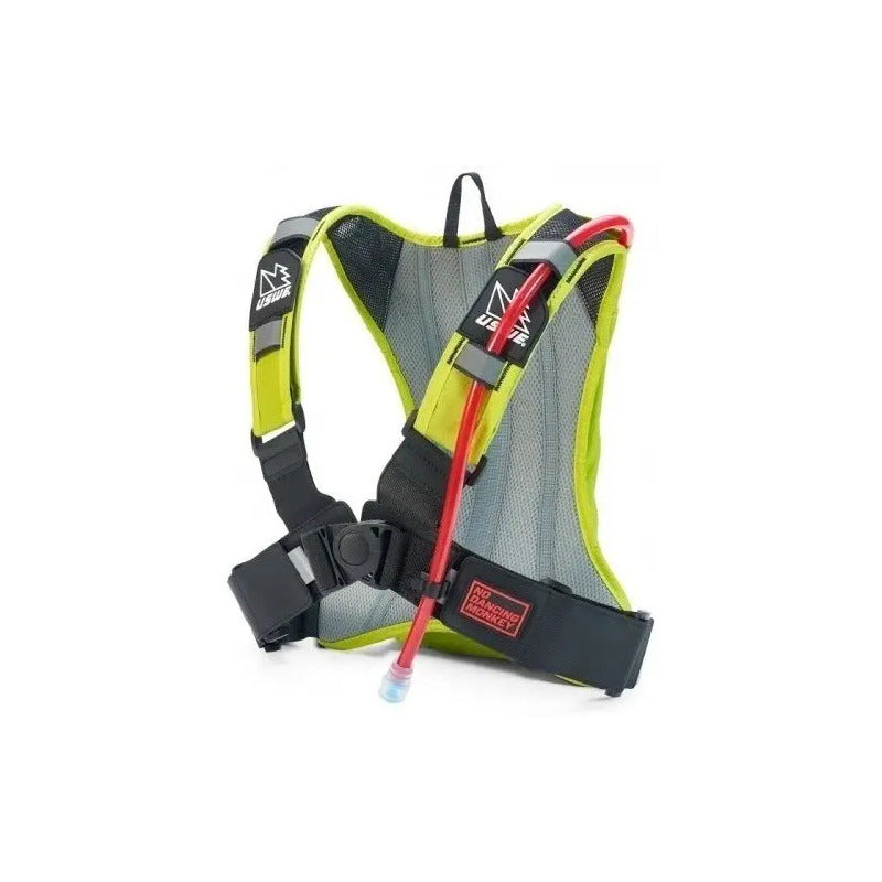 Mochila De Hidratacion Uswe Outlander 2 Carbon 1.5lt Color Crazy/yellow Diseño De La Tela Poliéster