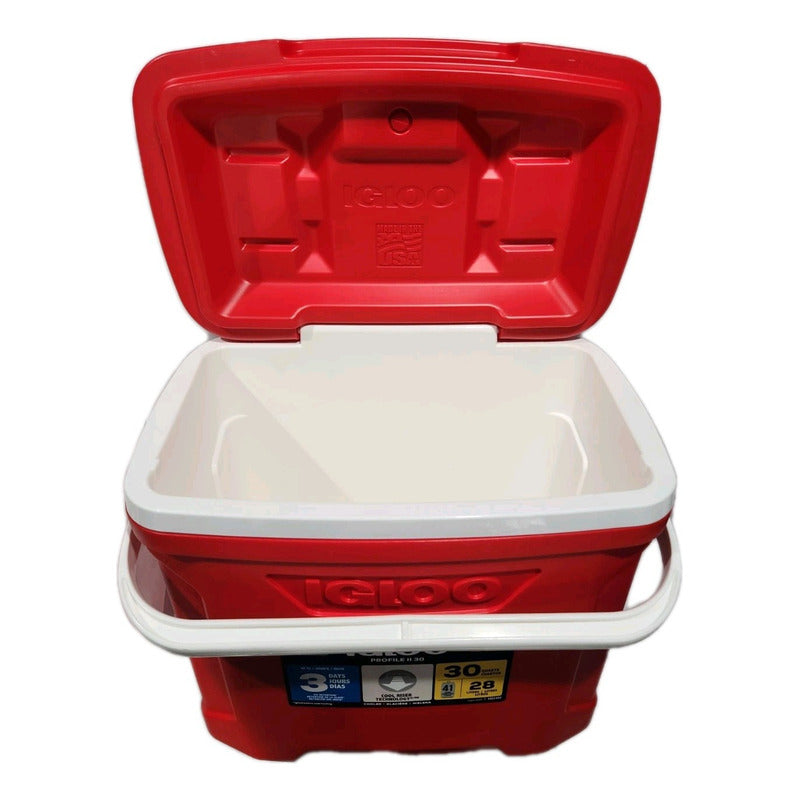 Hielera Igloo Profile Ii 30 Cuartos / 28 Litros Exhibicion Rojo