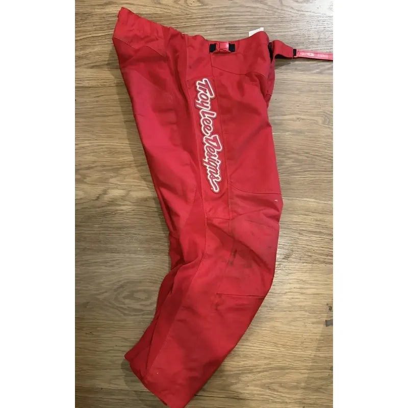 Pantalon Troy Lee Designs  Adulto Motocross Enduro T34 Rojo 34