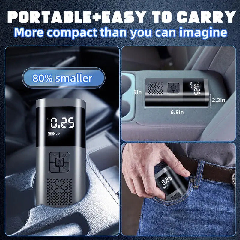 Compresor De Aire Digital Portatil Inflador De Llantas 160ps