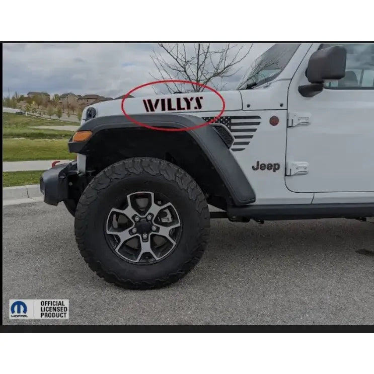 Calcas (2)  Jeep Wrangler Willys 2008-2025 Rojo/negro