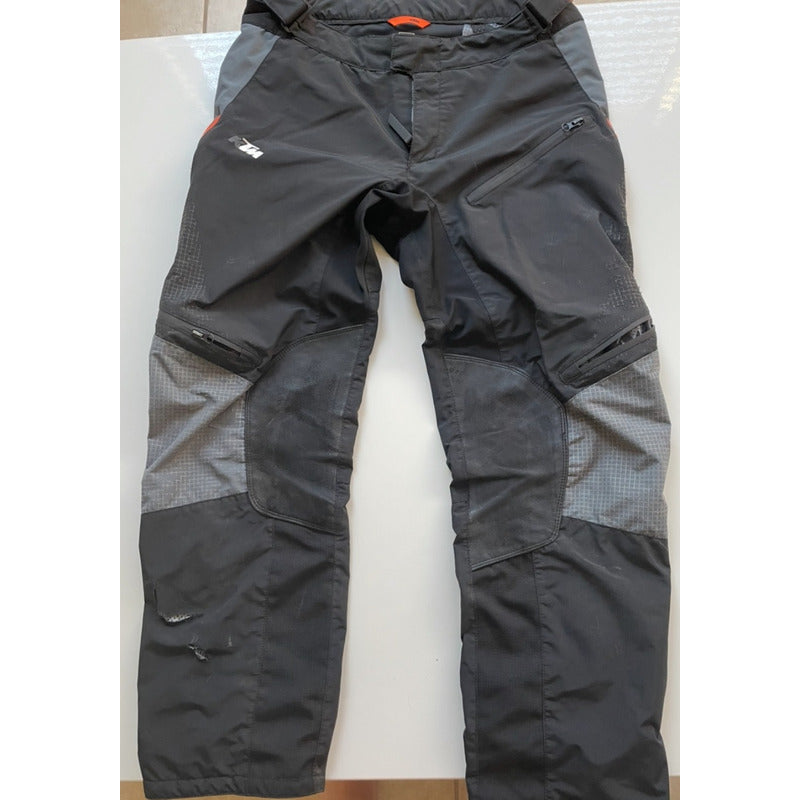 Pantalon Ktm Race Tech Wp Enduro/mx/mtb Con Bolsas Talla 34 Negro 34/l