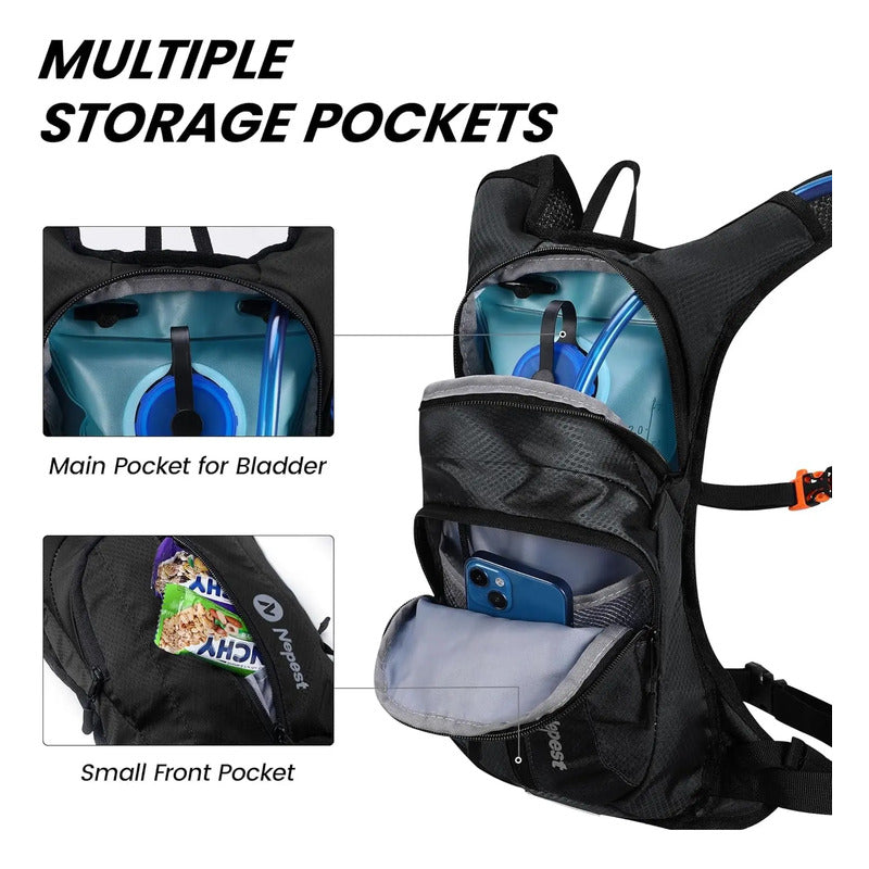 Mochila De Hidratación Bolsa De Agua 2l Mx/enduro/mtb