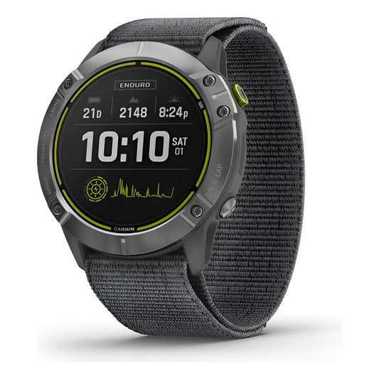 Garmin Enduro Acero Con Banda Nailon Gris Exhibicion Negro Nylon Gris