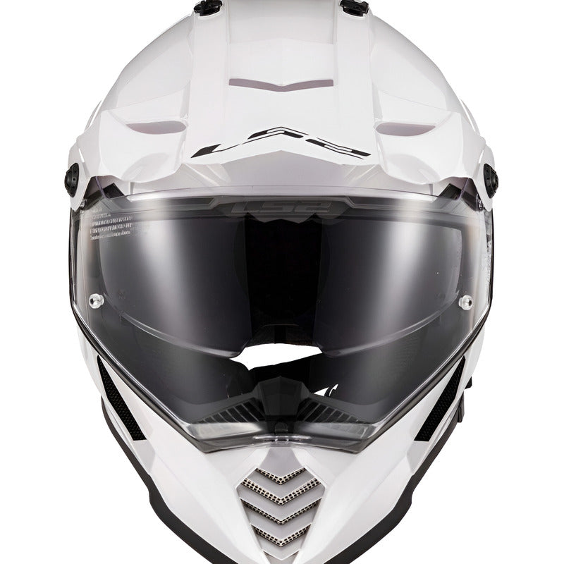 Casco Ls2 Blaze Adventure Blanco Alpino Mx T Large Blanco Sólido Blanco Alpino L