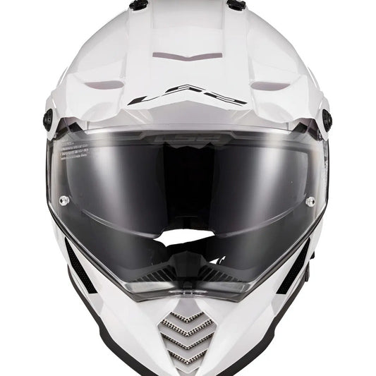 Casco Ls2 Blaze Adventure Blanco Alpino Mx T Large Blanco Sólido Blanco Alpino L