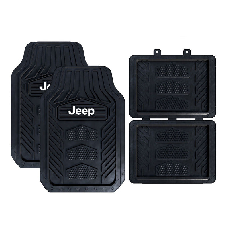 Tapetes Plastico (4) Piezas Jeep Wrangler Jeep Logo Factura