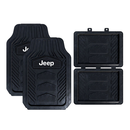 Tapetes Plastico (4) Piezas Jeep Wrangler Jeep Logo Factura