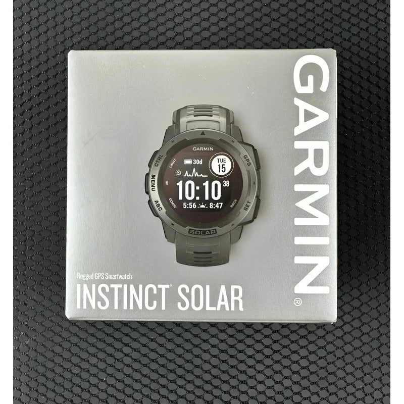 Reloj Garmin Instinct Solar Inteligente Gps Uso Rudo Gris Grafito