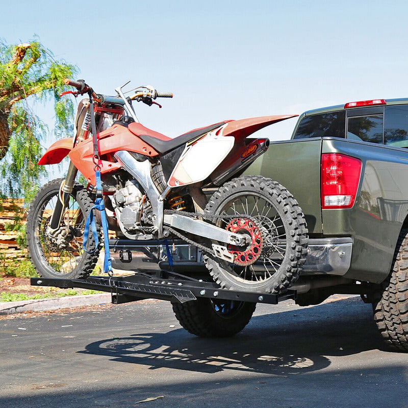 Motocicleta Scooter Dirtbike Carrier Transp. Acero Con Rampa
